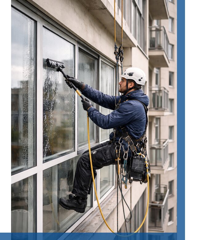 Мойка балконного остекления в Краснокамске от 3548 р. | ВЫСОТНИК-Кнм