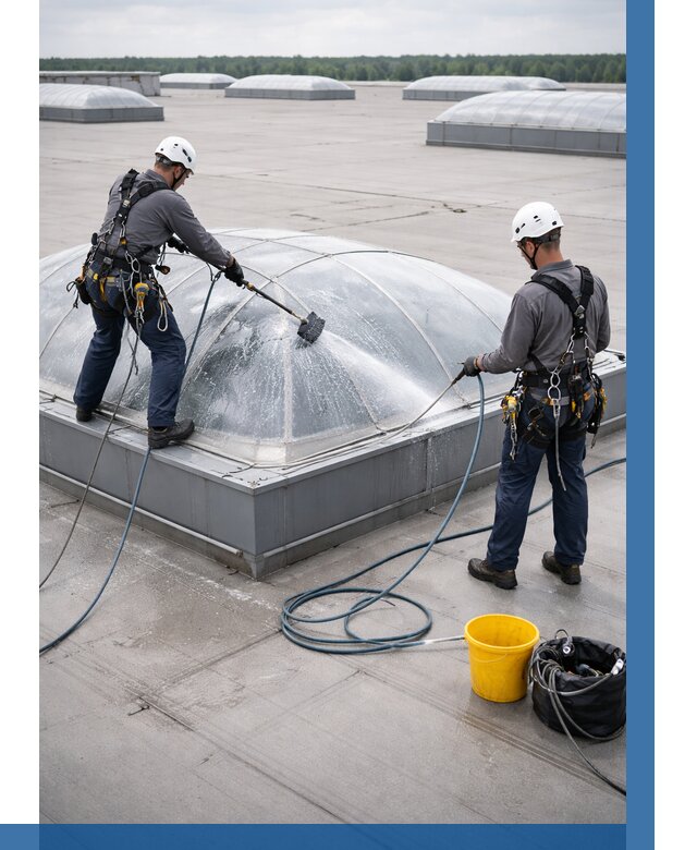 Мойка зенитных фонарей в Краснокамске, заказать от 4562 р. | ВЫСОТНИК-Кнм