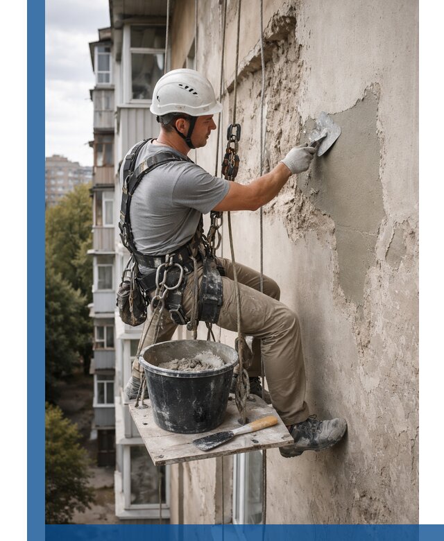 Восстановление фасадной штукатурки в Краснокамске с гарантией качества
