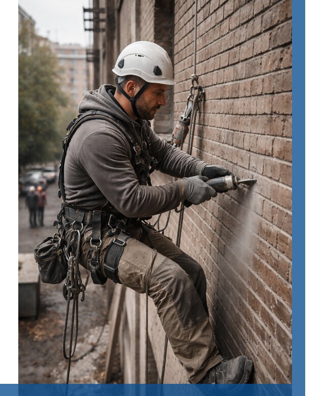 Расшивка кирпичных швов в Краснокамске от 608 р. | ВЫСОТНИК-Кнм