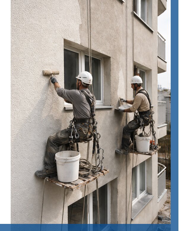 Нанесение короеда на фасад в Краснокамске от 456 р. | ВЫСОТНИК-Кнм