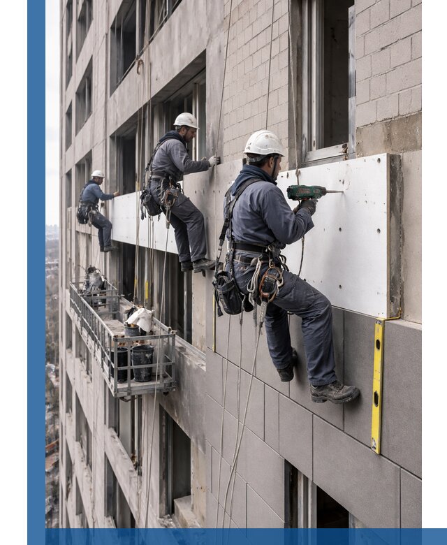 Монтаж фасадных термопанелей высокого качества в Краснокамске