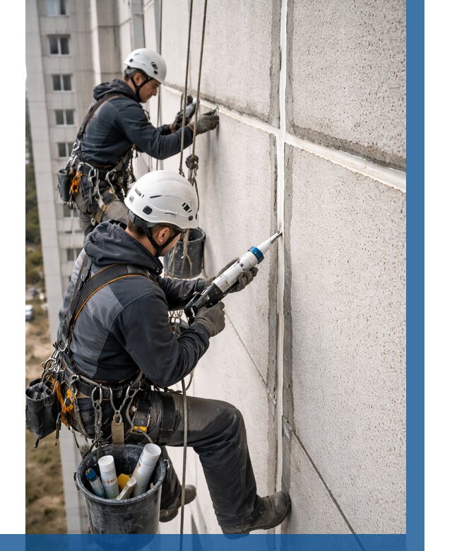 Герметизация межпанельных швов в Краснокамске от 710 р. | ВЫСОТНИК-Кнм