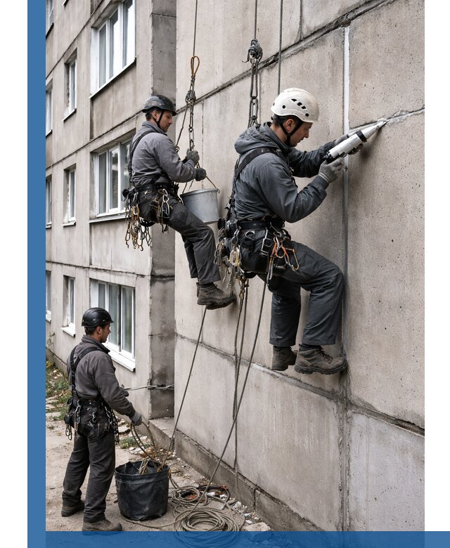 Герметизация межпанельных швов в Краснокамске с гарантией герметичности
