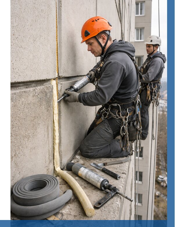 Теплый шов межпанельные швы в Краснокамске от 710 р. | ВЫСОТНИК-Кнм