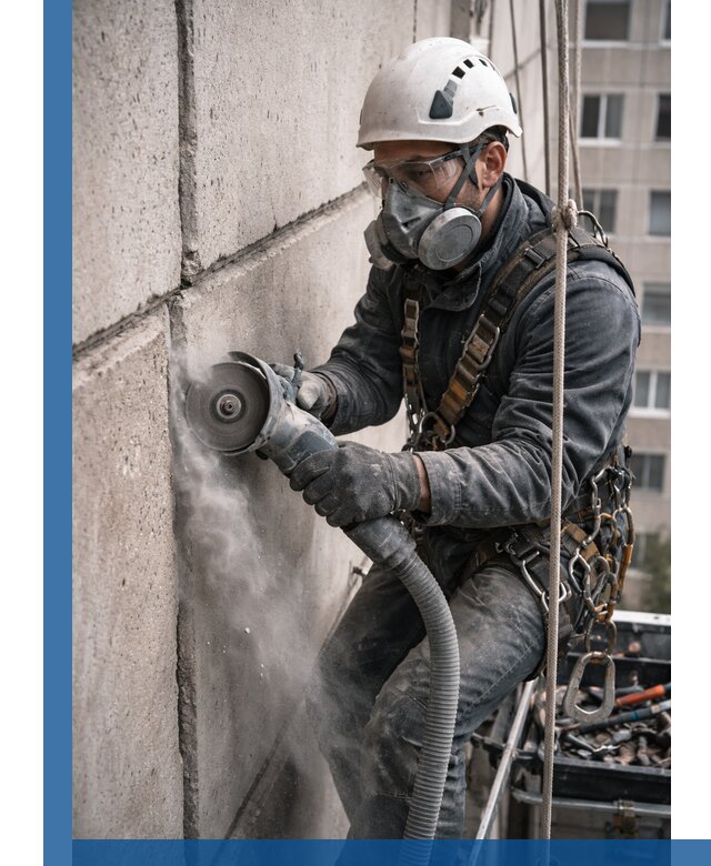 Штробление межпанельных швов в Краснокамске качественно и быстро