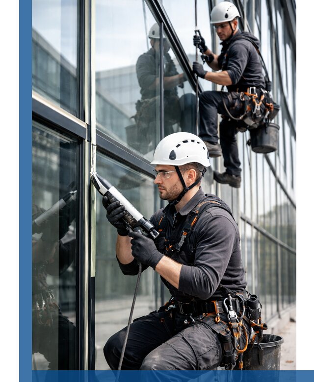 Герметизация витражных швов в Краснокамске для зданий и фасадов