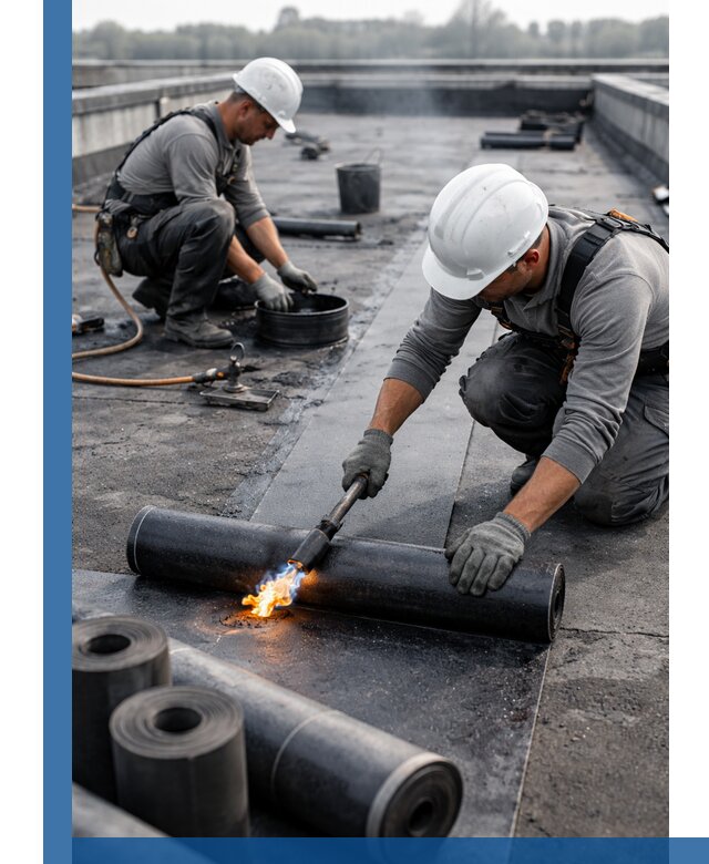 Ремонт рулонной кровли в Краснокамске герметизация и восстановление