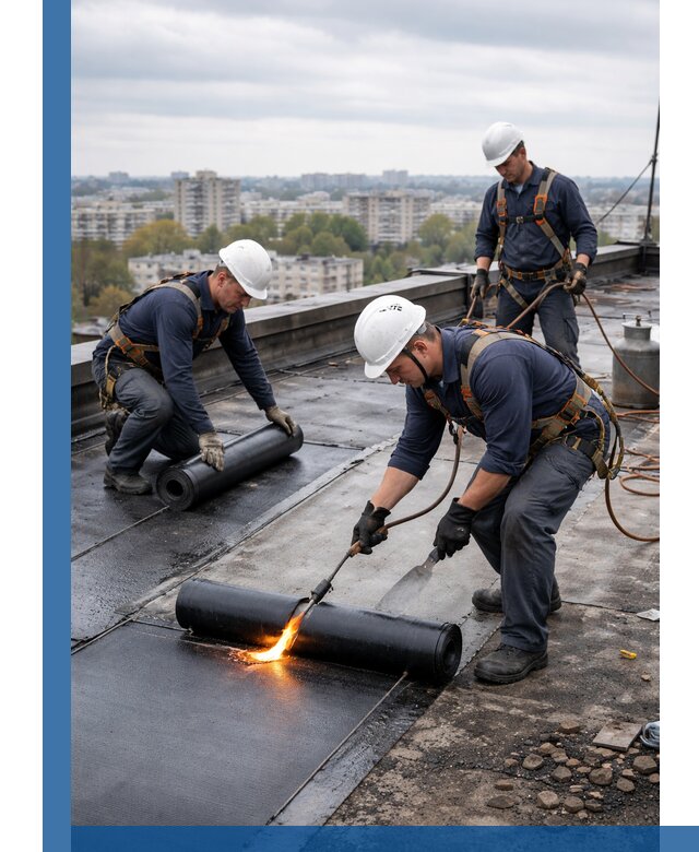 Ремонт наплавляемой кровли в Краснокамске качественно и надежно