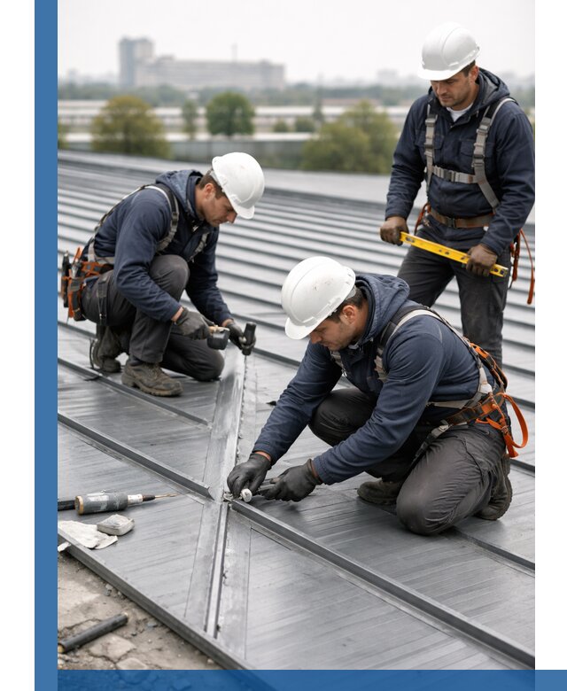 Ремонт фальцевой кровли в Краснокамске срочно и качественно