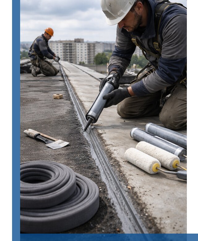 Герметизация швов кровли в Краснокамске с гарантией герметичности