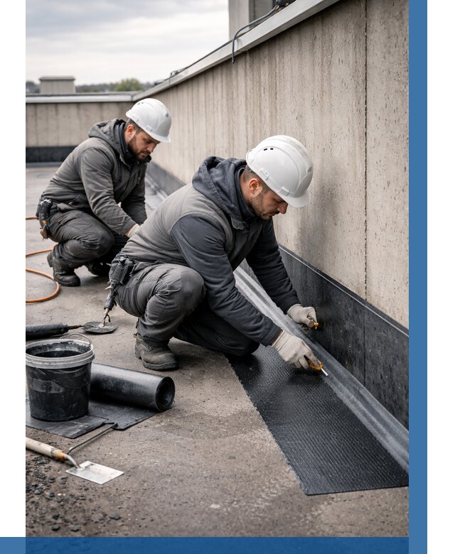 Гидроизоляция примыканий на кровле в Краснокамске от 912 р. | ВЫСОТНИК-Кнм