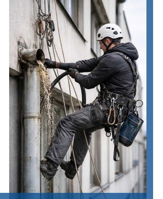 Прочистка водосточных труб в Краснокамске от 3548 р. | ВЫСОТНИК-Кнм