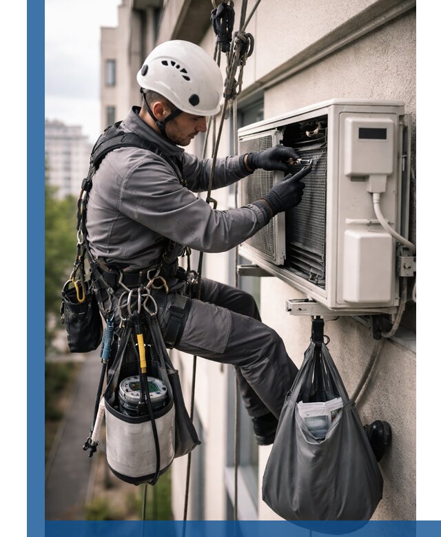 Обслуживание внешнего блока кондиционера в Краснокамске профессионально