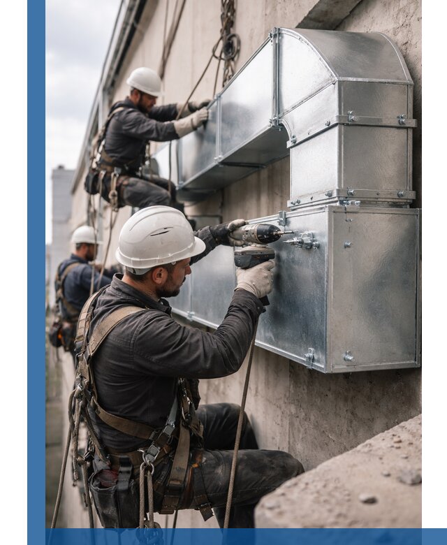 Профессиональный монтаж вентиляционных коробов в Краснокамске под ключ