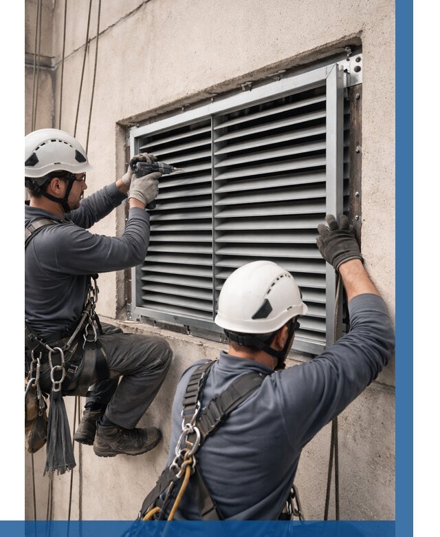 Монтаж вентиляционных решеток в Краснокамске от 4562 р. | ВЫСОТНИК-Кнм