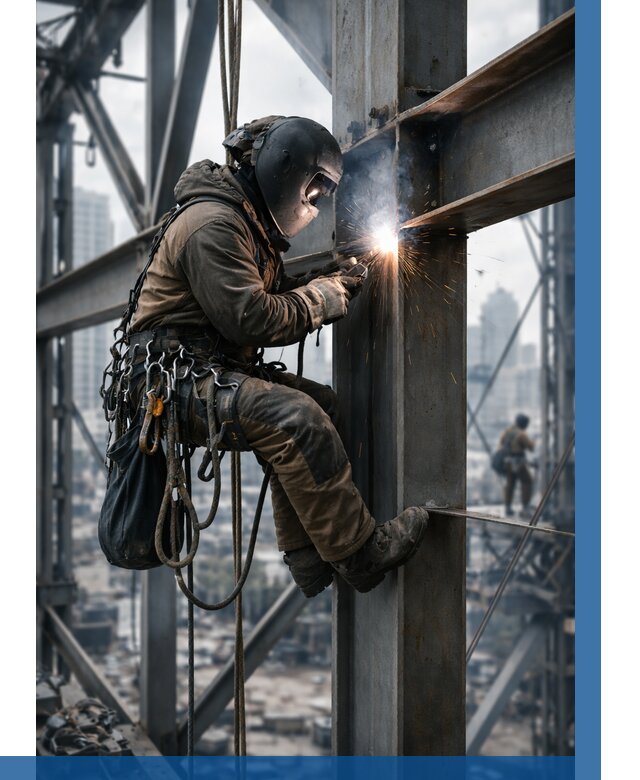 Высотные сварочные работы в Краснокамске от 3548 р. | ВЫСОТНИК-Кнм