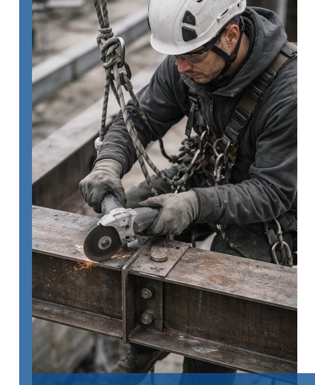 Резка металла на высоте в Краснокамске для зданий и конструкций