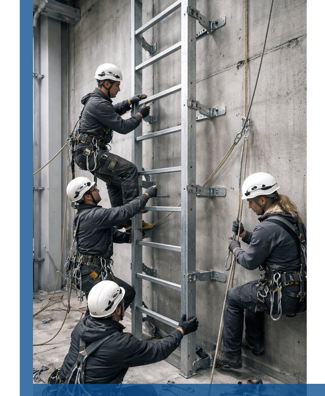 Монтаж металлических лестниц в Краснокамске под ключ со гарантией