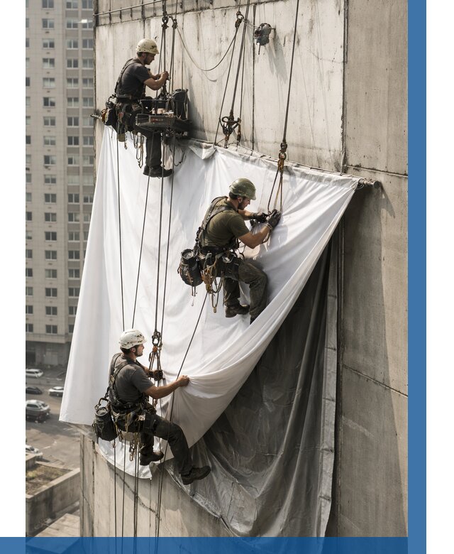 Замена баннерного полотна в Краснокамске от 6589 р. | ВЫСОТНИК-Кнм—заказать