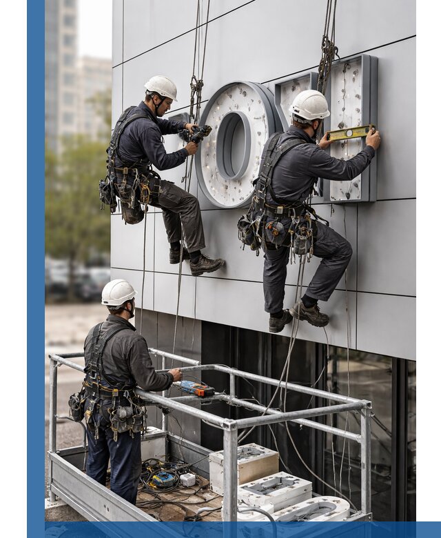 Профессиональный монтаж световых букв в Краснокамске под ключ