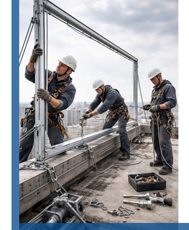 Монтаж крышных рекламных конструкций под ключ в Краснокамске