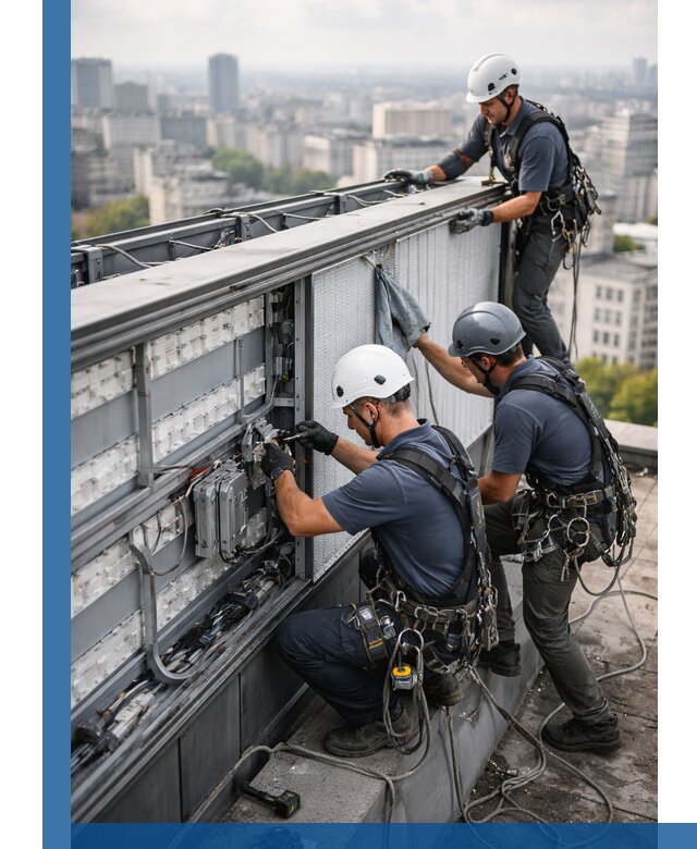 Профессиональное обслуживание крышной рекламы в Краснокамске под ключ