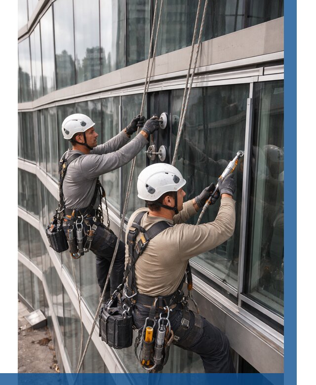 Радиусное остекление фасада в Краснокамске от 12164 р. | ВЫСОТНИК-Кнм