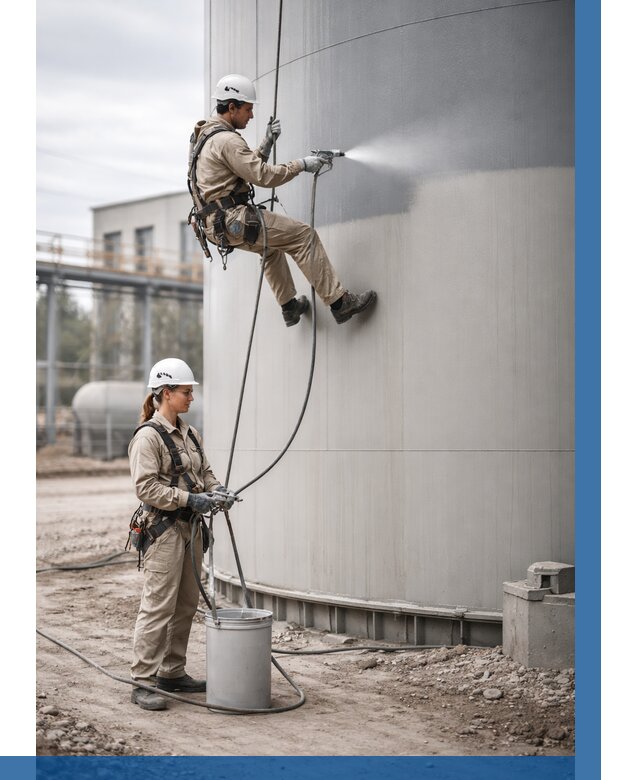 Покраска резервуаров в Краснокамске от 1216 р. | ВЫСОТНИК-Кнм — заказать