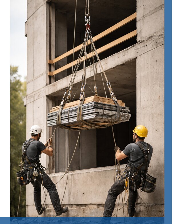 Подъем материала на этаж веревками в Краснокамске от 1521 р. | ВЫСОТНИК-Кнм