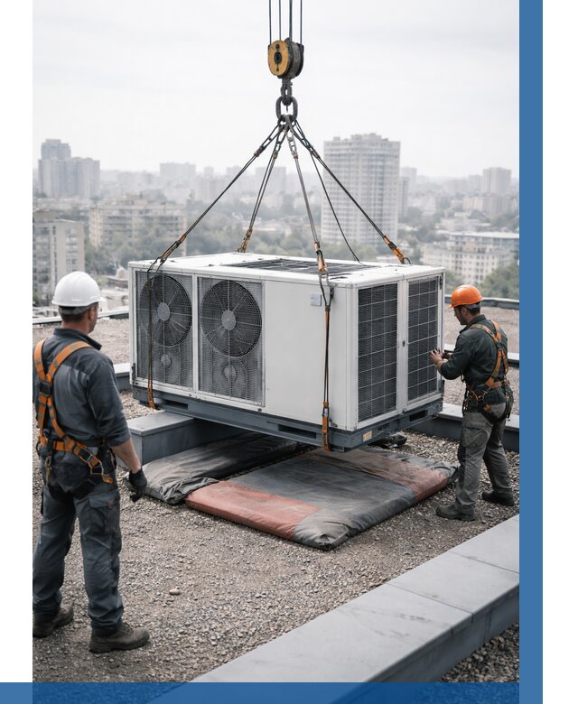 Подъем груза на крышу в Краснокамске от 5069 р. | ВЫСОТНИК-Кнм заказать