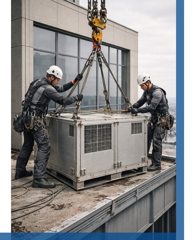 Такелажные работы на высоте в Краснокамске от 8110 р. | ВЫСОТНИК-Кнм