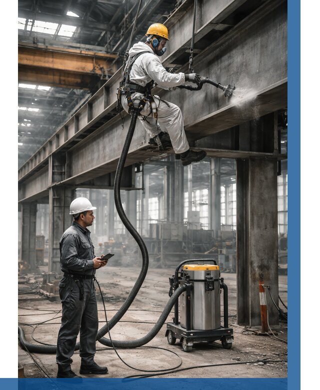 Обеспыливание конструкций в цехе в Краснокамске от 4258 р. | ВЫСОТНИК-Кнм