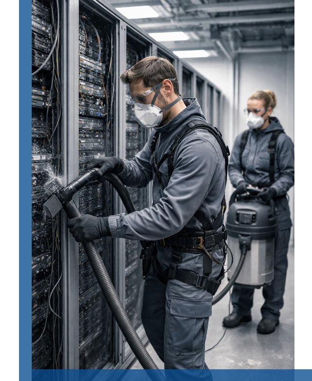 Обеспыливание серверной комнаты в Краснокамске, профессиональная очистка