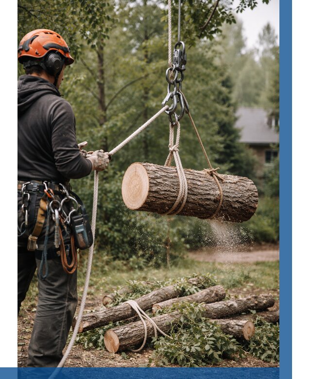 Валка деревьев частями в Краснокамске от 7603 р. | ВЫСОТНИК-Кнм