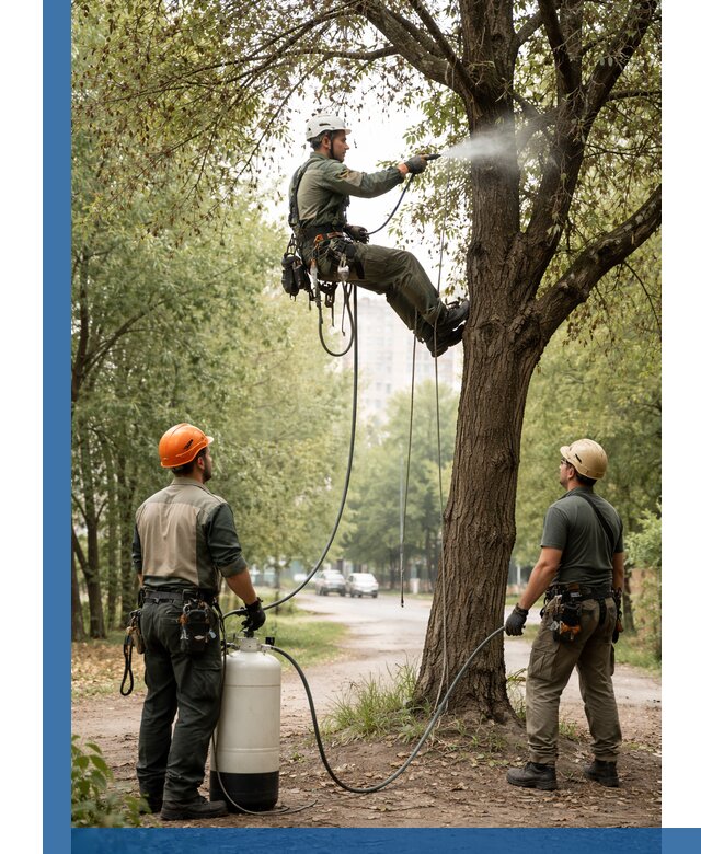 Обработка деревьев от вредителей в Краснокамске профессиональная защита